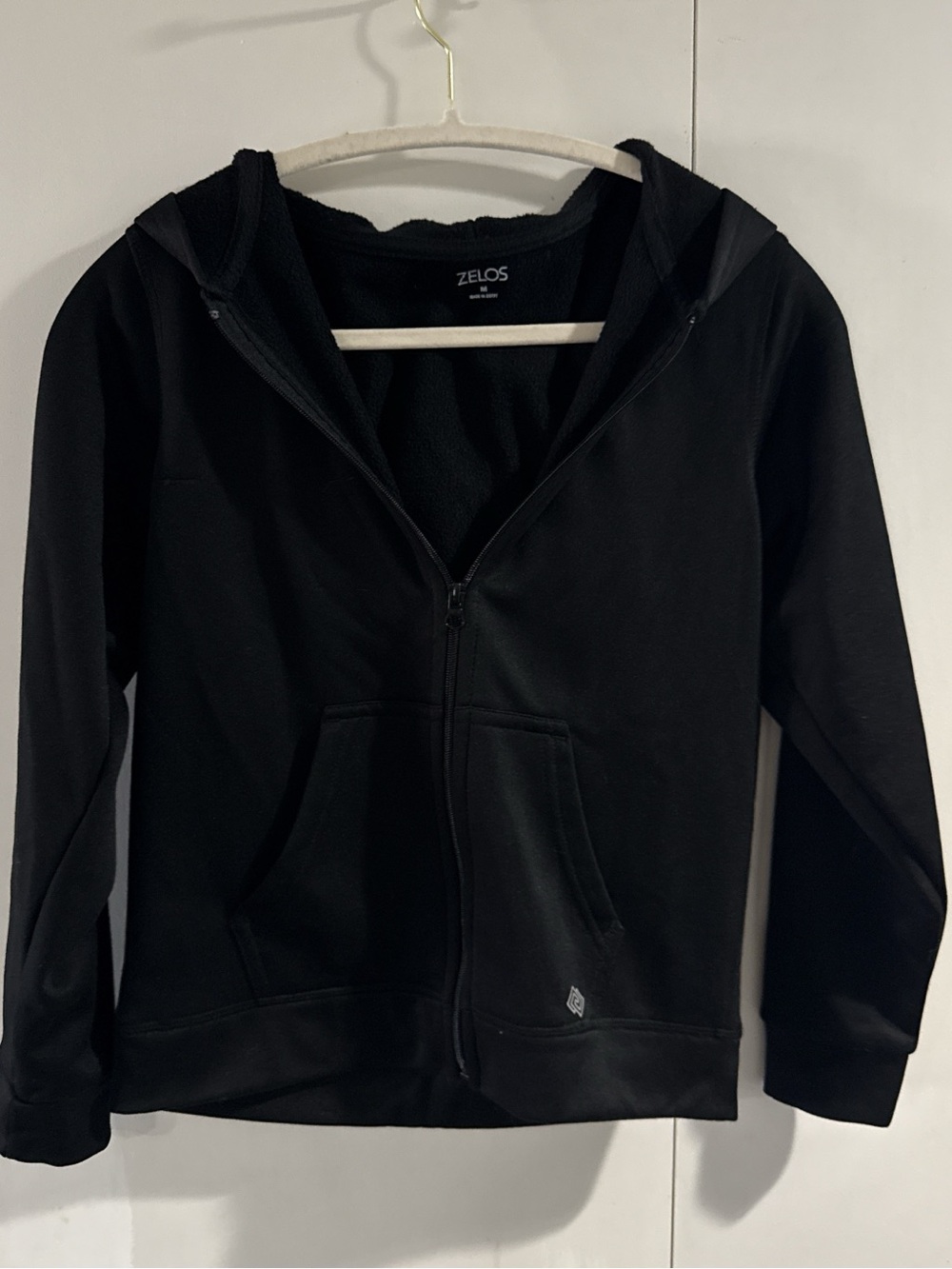 Zelos women’s Black Full-Zip Hoodie